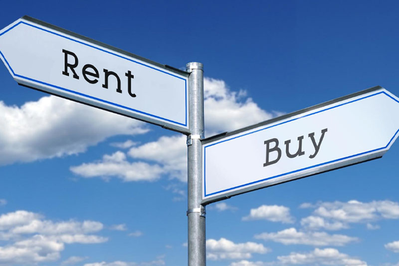 Buy or rent metal signpost with two arrows