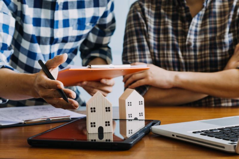 Signing home sales and insurance contracts